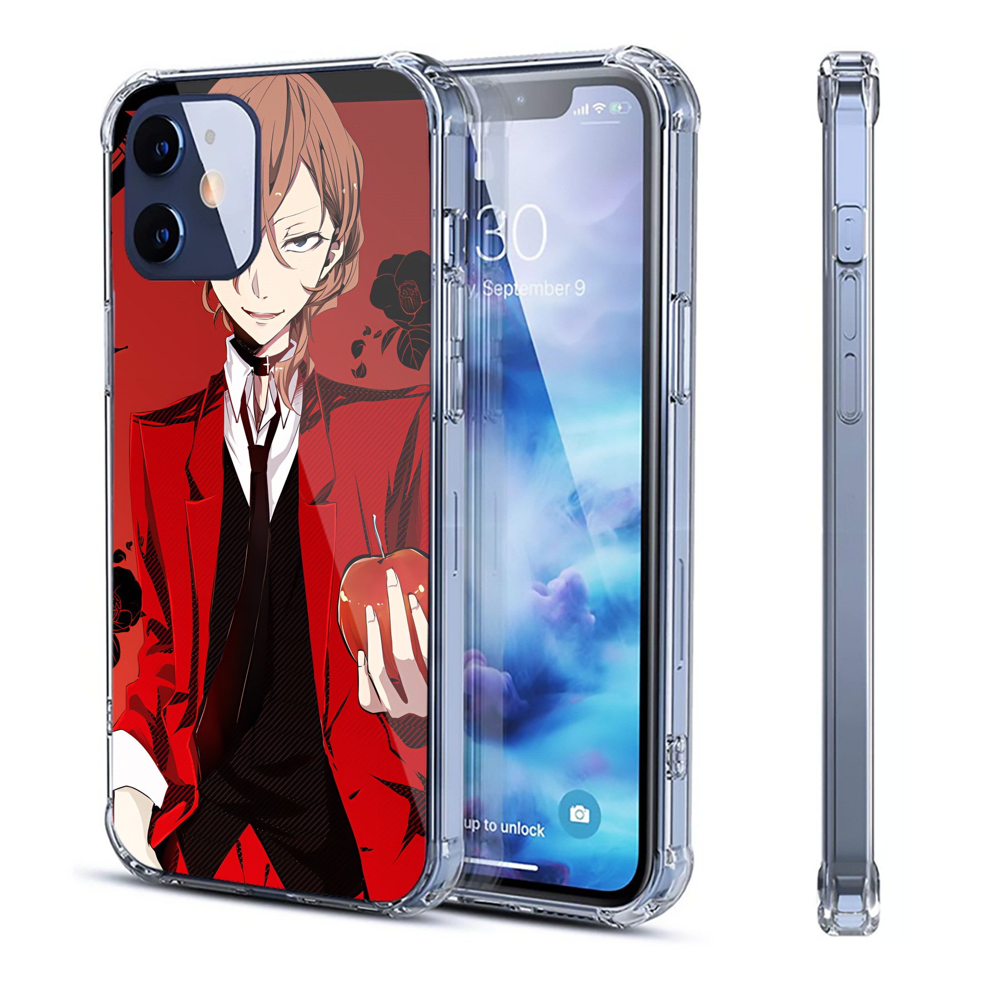 （画像用） 文豪ストレイドッグス Bungo Stray Dogs 【iPhone 12シリーズ対応】透明スマホケース（クリアソフトケース）